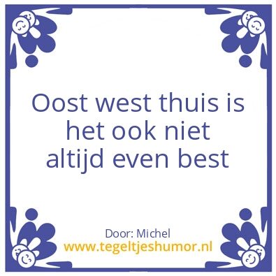Tegeltje: Oost