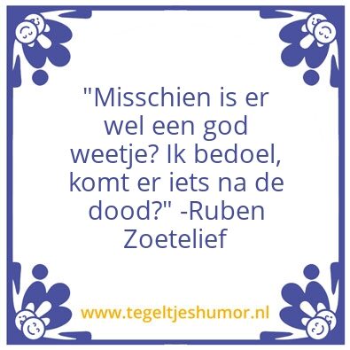 Tegeltje: God