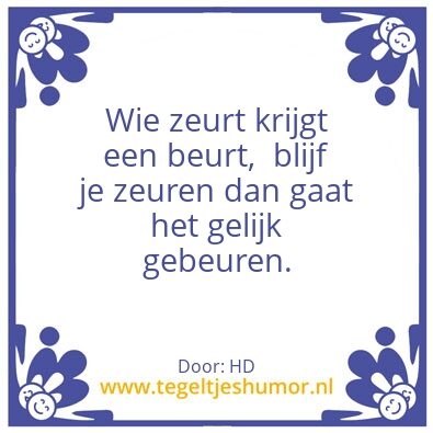 Tegeltje: Grappig