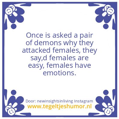 Tegeltje: demons