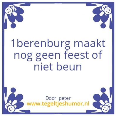 Tegeltje: drank