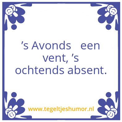 Tegeltje: Vent