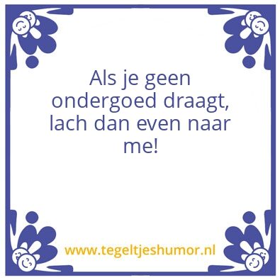 Tegeltje: Lekker