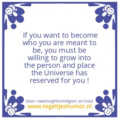 Tegeltje: You !