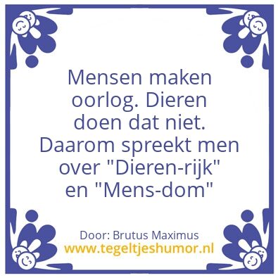 Tegeltje: Oorlog