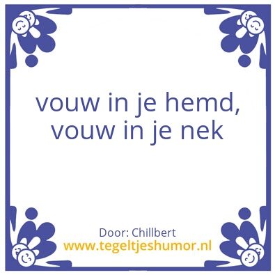 Tegeltje: chiller