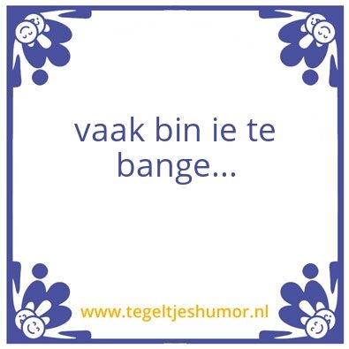 Tegeltje: joop