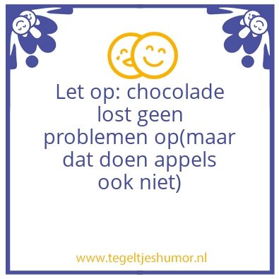 Tegeltje: Choco