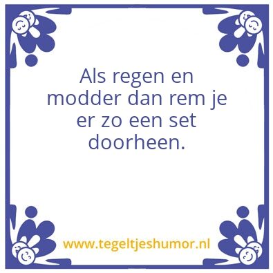 Tegeltje: Remmen