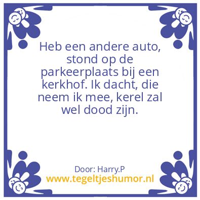 Tegeltje: Auto