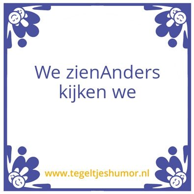 Tegeltje: Mand