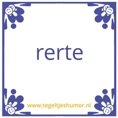 Tegeltje: test