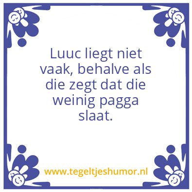 Tegeltje: Luuc