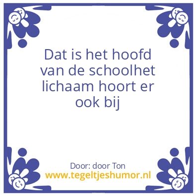 Tegeltje: hoofd