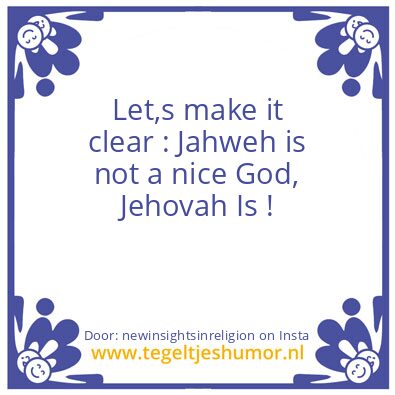 Tegeltje: Let,s make it clear..