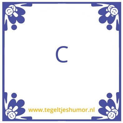Tegeltje: C