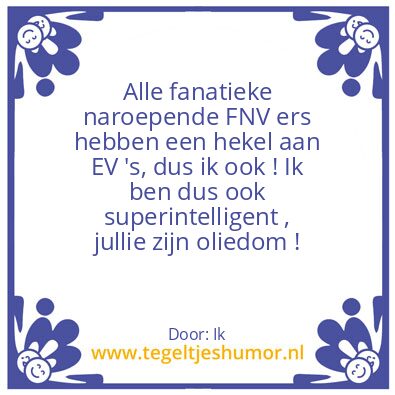 Tegeltje: EV
