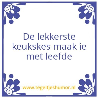 Tegeltje: leefde