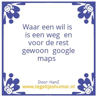 Tegeltje: Weg