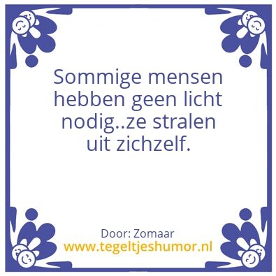 Tegeltje: Tegel