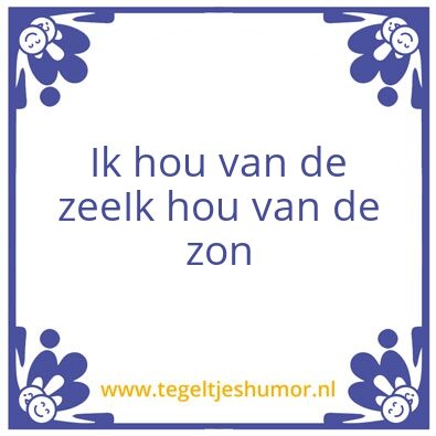 Tegeltje: Balkon