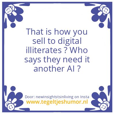 Tegeltje: AI ?
