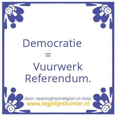 Tegeltje: Referendum