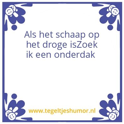Tegeltje: Fun