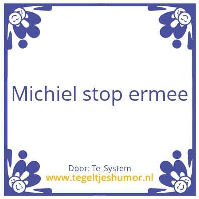 Tegeltje: Tim