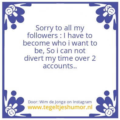 Tegeltje: Sorry !