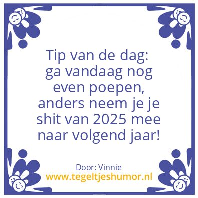 Tegeltje: Shit