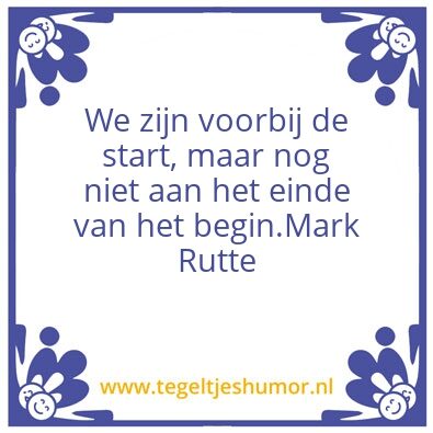 Tegeltje: Mark Rutte