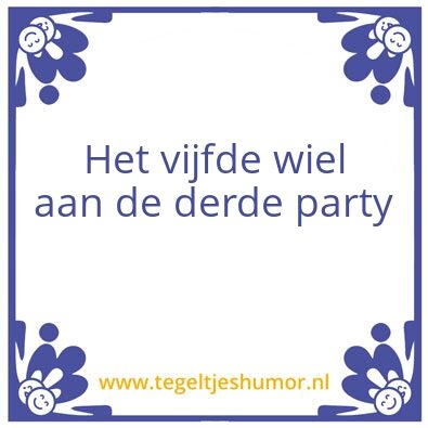 Tegeltje: test