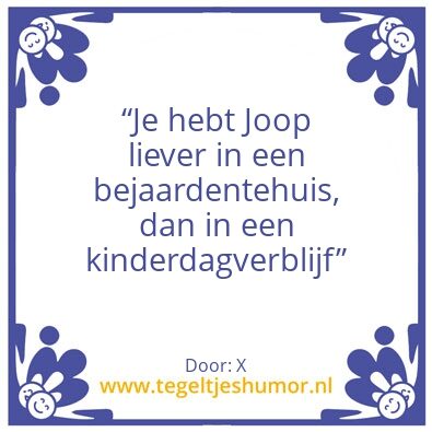 Tegeltje: X