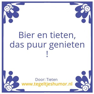 Tegeltje: Bier