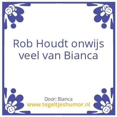 Tegeltje: Rob