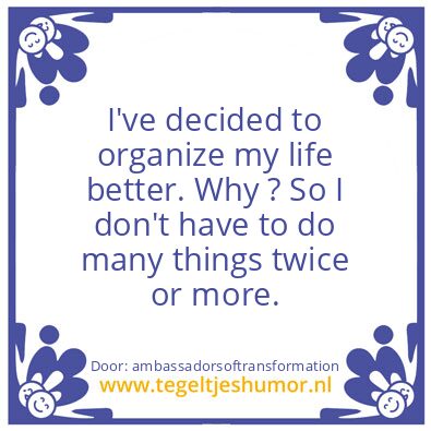 Tegeltje: I’ve decided