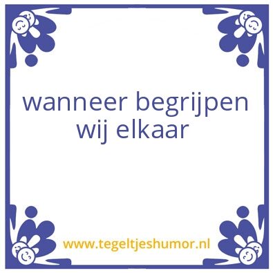 Tegeltje: words