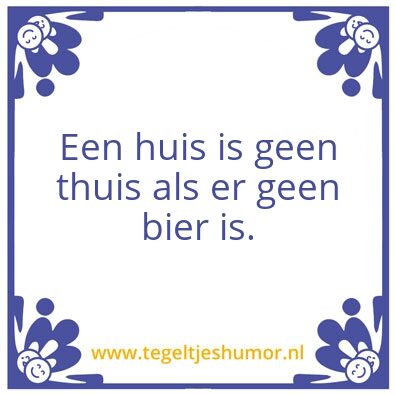 Tegeltje: Bier