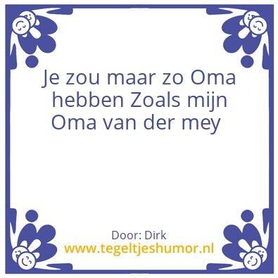 Tegeltje: Dirk