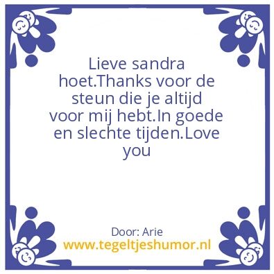 Tegeltje: Liefde