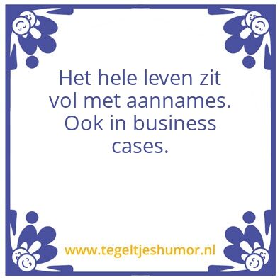 Tegeltje: Aannames
