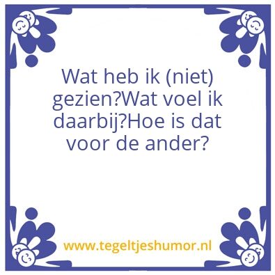 Tegeltje: Feedback
