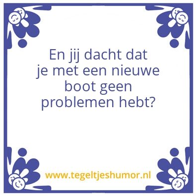 Tegeltje: Boot