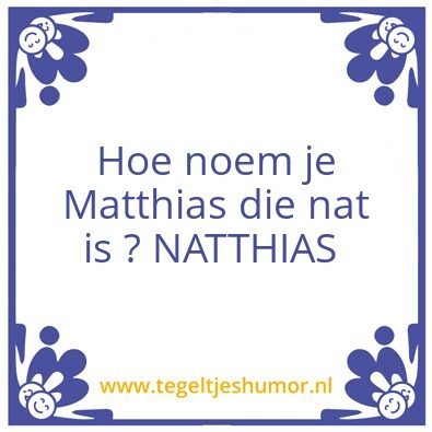 Tegeltje: a