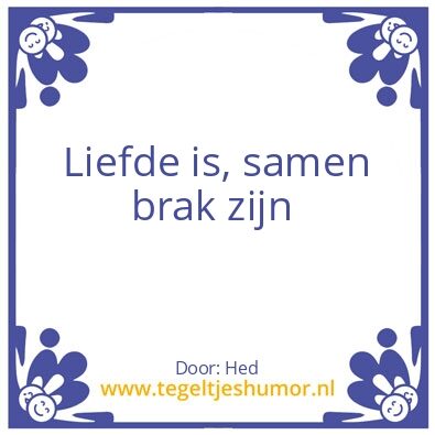Tegeltje: Liefde