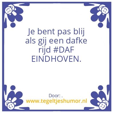 Tegeltje: DAF