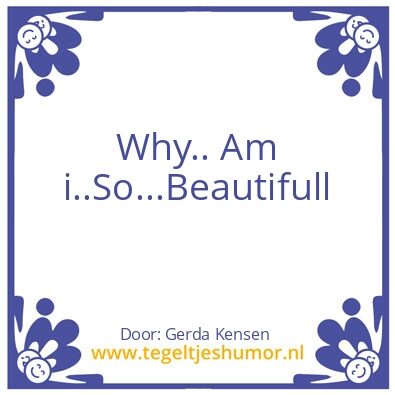 Tegeltje: Why