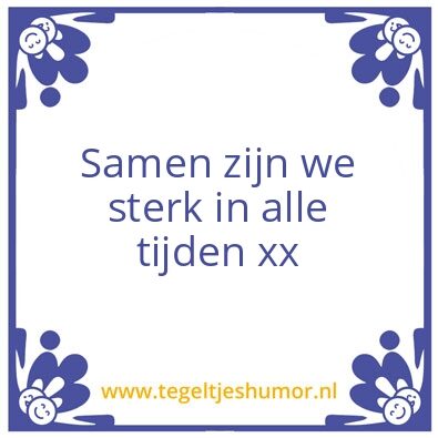 Tegeltje: Samen 1