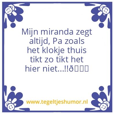 Tegeltje: Miranda
